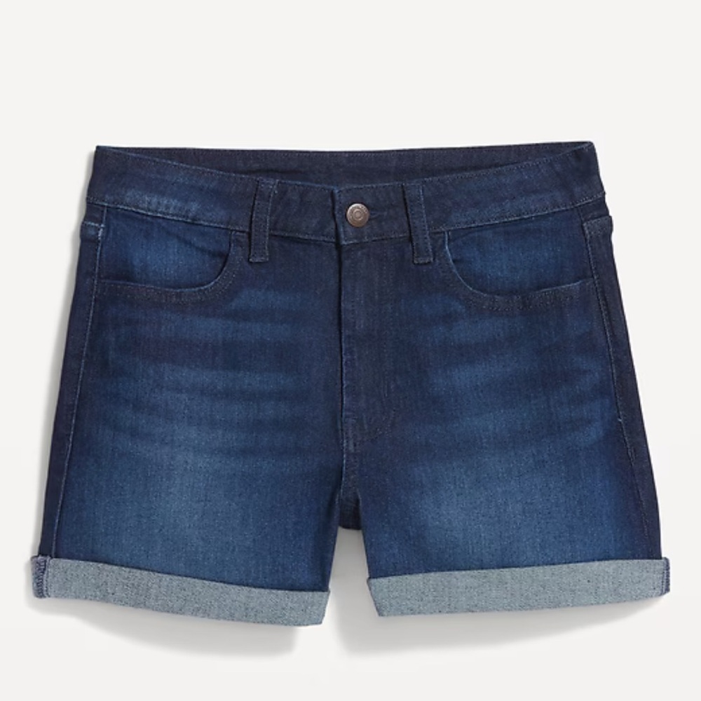 Old NavyHigh-Waisted Wow Jean Shorts -- 3-inch inseam  Denim Blue Women's Shorts